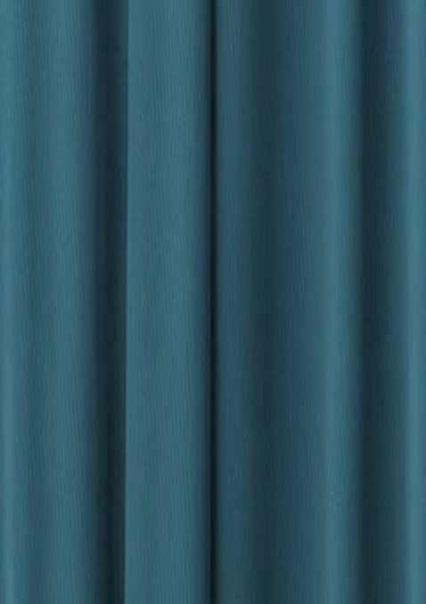 Teal stage curtain