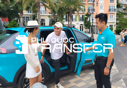 Phú Quốc Transfer, travellers by a taxi